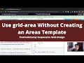 Use grid area Without Creating an Areas Template CSS Grid freeCodeCamp tutorial