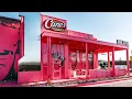 Exterior shots of Post Malone s custom designed Raising Cane s location
