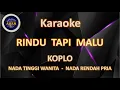 Download Lagu KARAOKE RINDU TAPI MALU KARAOKE KOPLO NADA TINGGI WANITA NADA RENDAH PRIA - ABAH KARAOKE