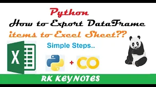 How to Export Data Frame to Excel File to - excel function in Pandas Google Colab RK
