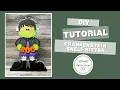 DIY Frankenstein Shelf Sitter Halloween Wood Blank Tutorial