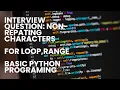Print all non-repeating characters in a string Python Interview Question SaikatPanja89