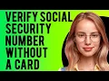 How to Verify Social Security Number Without a Card How Do I Prove My Social Security Number