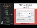 JavaFX Tutorial Java Alert Box