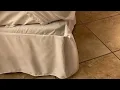 Nestl White Bed Skirt Queen Size 14 Inch Drop Brushed Microfiber Skirts Hotel Quality Pleated Shri
