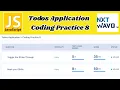 Todos Application Coding Practice 8 Answers JavaScript NxtWave CCBP 4 0
