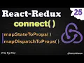 React Redux Tutorial - connect function mapStateToProps and mapDispatchToProps