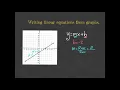 Writing linear equations from graphs