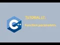 17 Function s parameters