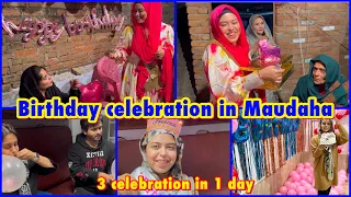 birthday vlog maudaha 3 celebrations in 1 day ibrahim family vlogs