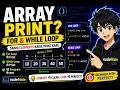 Array Elements Print Kaise Kare For While Loop Hindi Guide