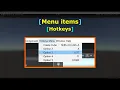 Menu Items - Hotkeys Editor Scripting C Unity Game Engine