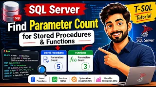 SQL Server Find Parameter Count for Stored Procedures Functions T-SQL Tutorial