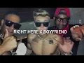 right here x boyfriend - justin bieber, drake - mix