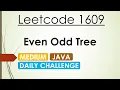 Leetcode 1609 Even Odd Tree Java
