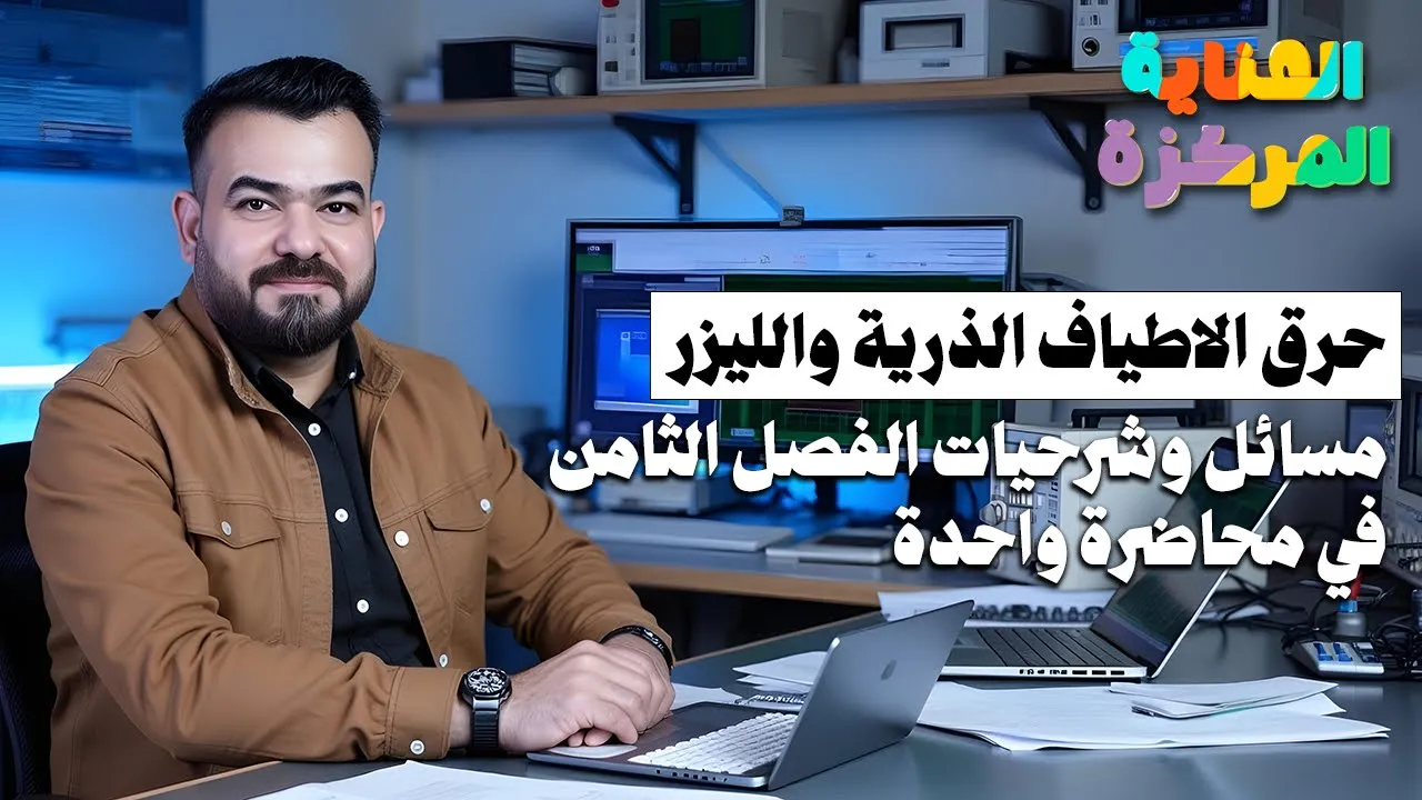 المراجعة المركزة للفيزياء || شرحيات و مسائل الفصل الثامن في محاضرة وحدة