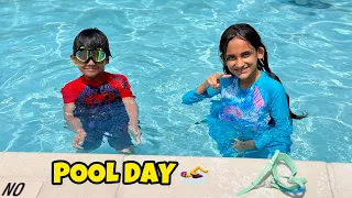 Fun Day at the Swimming Pool 🏊‍♀️ | @SehrishLuqmanFamily 