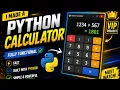 Build Your Own Calculator Using Python Easy Python Project