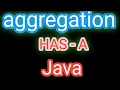 Aggregation HAS-A Relation in java