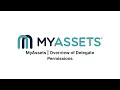 MyAssets Overview of Delegate Permissions