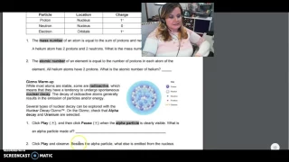 WCA Physical Science Nuclear Decay--Alpha and Beta Particles