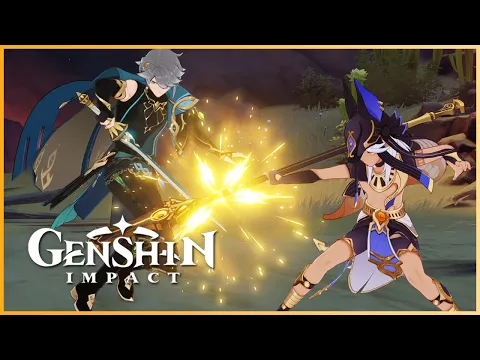 Download MP3 Cyno Versus Alhaitham Cutscene | A Fight In Aaru Village Entrance | Genshin Impact Version 3.1