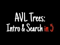 AVL trees in 5 minutes Intro Search