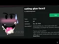 The history of the eating glue face