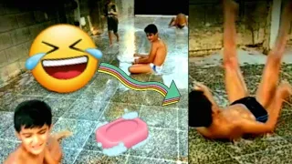 تزحلقنا في الصابون 