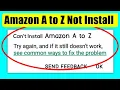 How to fix can t install Amazon A to Z app download problem solve on play store ios