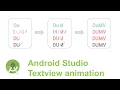 Android Studio Create Textview Animation Beautiful