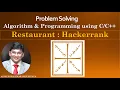 Restaurant Hackerrank Mathematics Problem and Solution in
