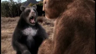 Short-Faced Bear vs Giant Ground Sloth Megatherium Prehistoric Predators Episode 3