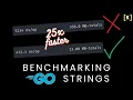How To Improve Strings Performance in Go Interesting Example with Strings Concat