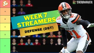 The BEST Fantasy Football Week 7 Defense Streamers DST
