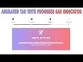 How To Create An Animated Tab With A Progress Bar Indicator HTML CSS
