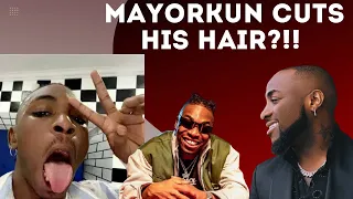 mayorkun shocks fans by cutting his signature hair what s going on davido influence