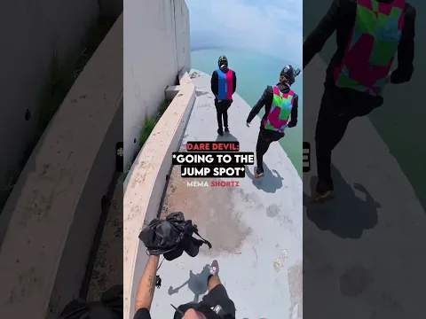 Parachutist Gets Chased By Security 😂