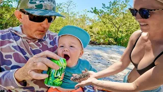 Our Boat Broke Down on a Island so we Had to Make Do Catch Cook