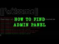 How To Find Admin Panel Admin Panel Finder Tools By TurKLoJeN