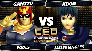 CEO 2026 - kdog Marth Vs Gahtzu Captain Falcon Smash Melee