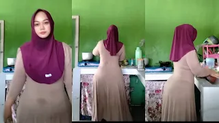 recommend live hijab style mama dara02 cooking