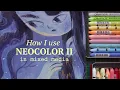 Lagu Using Neocolor II in Mixed Media ✦  Full Illustration Process