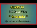Download Lagu class 10 amanda short question answer, class 10 english amanda mcq