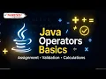 Java Operators Basics Assignment Operator Mathematical Calculations Java Tutorial in Telugu