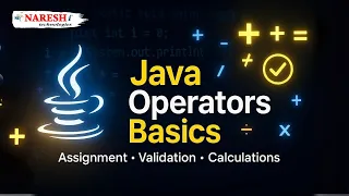 Java Operators Basics Assignment Operator Mathematical Calculations Java Tutorial in Telugu