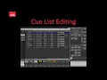 Cue List Editing