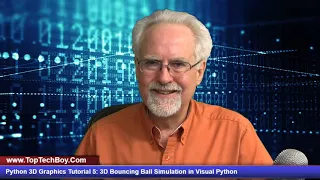 Python 3D Graphics Tutorial 5 Bouncing Ball Simulation in Visual Python