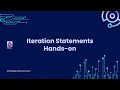 Java Essentials Blueprint - Iteration Statements Hands-on