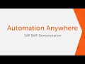 SAP BAPI processing with Automation Anywhere